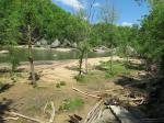 The beach near the river bend